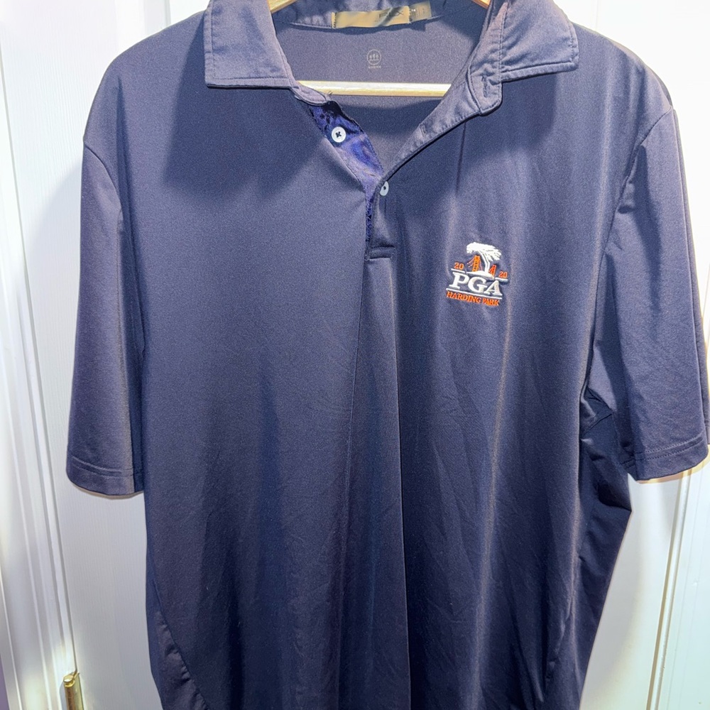 PGA Tour Men's Dark Blue Polo Shirt